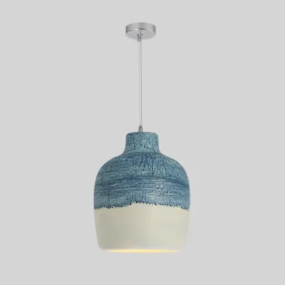 Nordic Black Half-Oval Gradient Pendant Lamp for Restaurant Image - 10