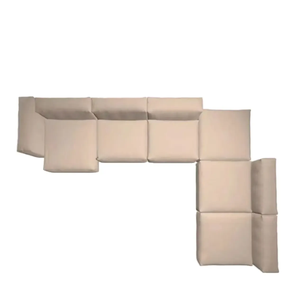 Modern Minimalist Auburn Corduroy Parlor Standard Loveseat Sectional Sofa Image - 12