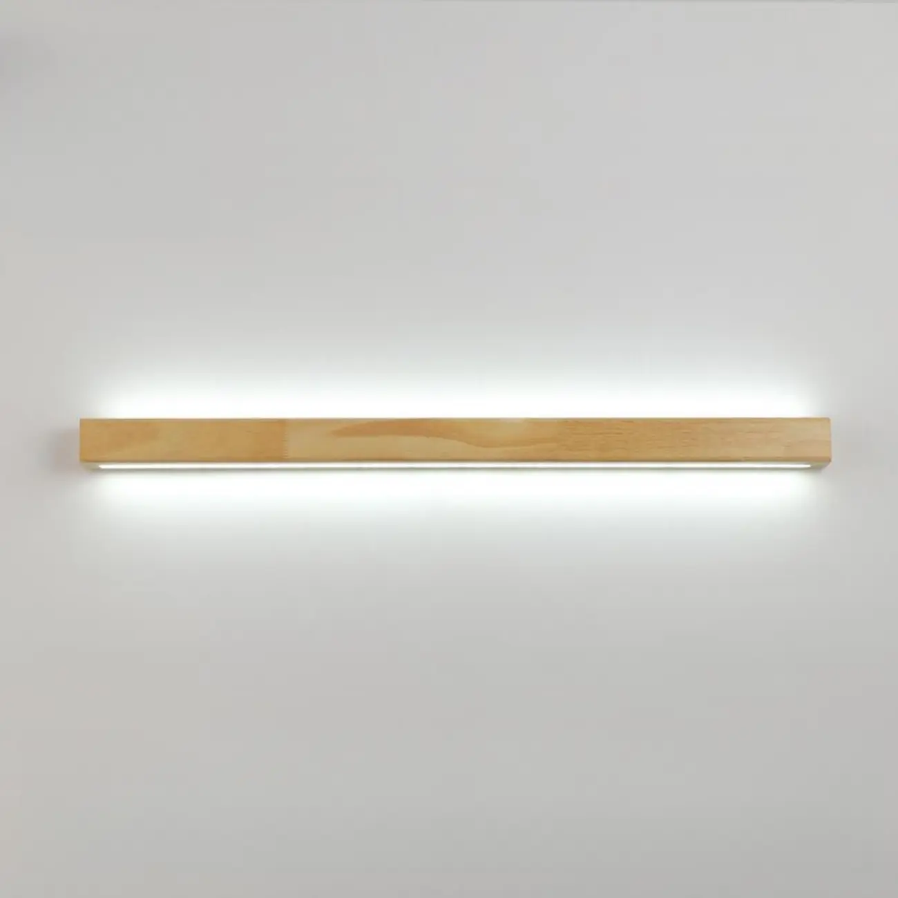 Modern Linear Wood LED Vanity Lights with Dual Shade Image - 8 | homeyfad
