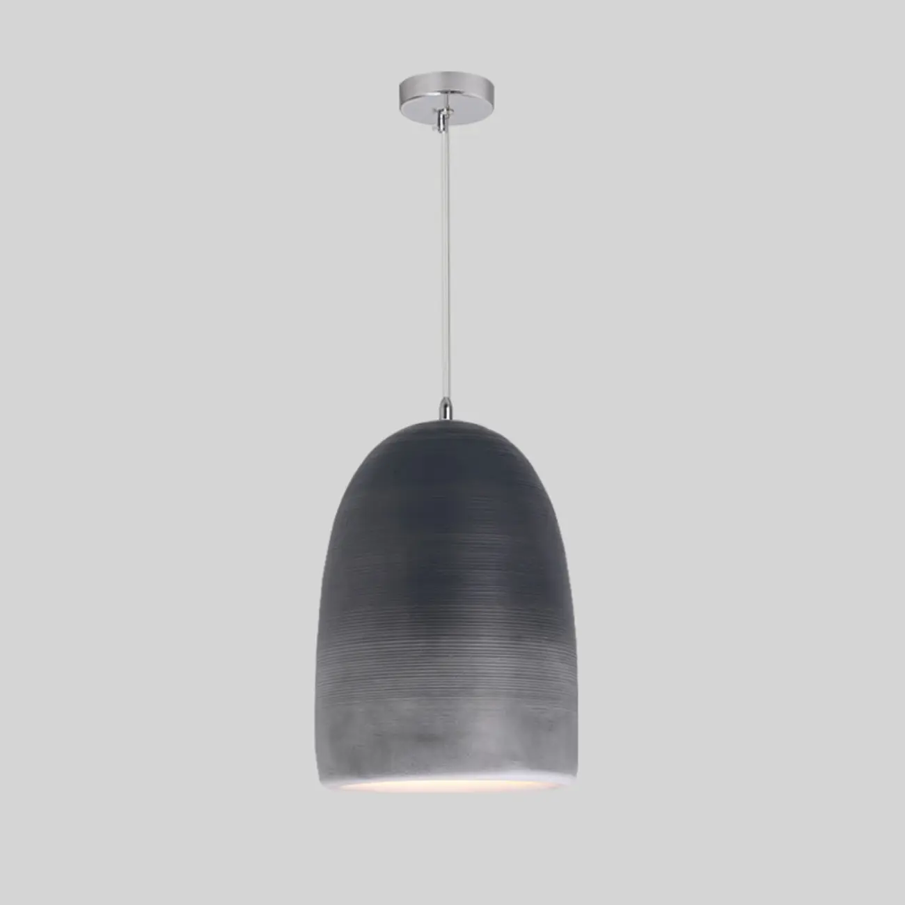 Nordic Black Half-Oval Gradient Pendant Lamp for Restaurant Image - 12 | homeyfad