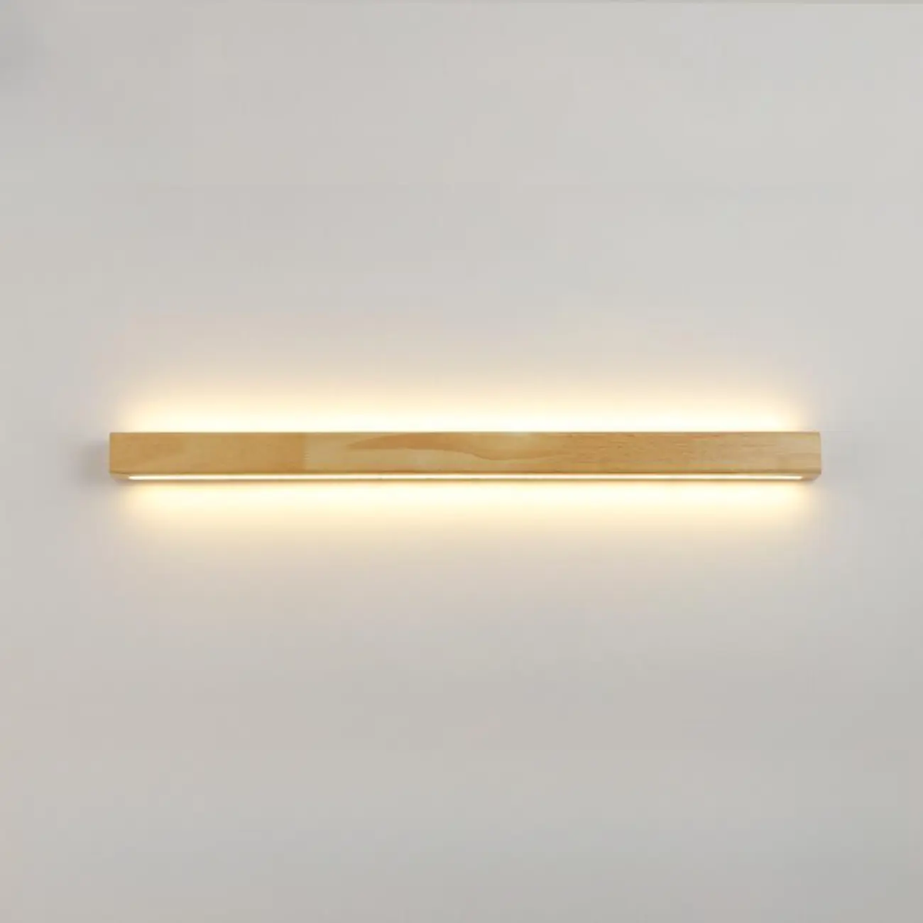 Modern Linear Wood LED Vanity Lights with Dual Shade Image - 9 | homeyfad