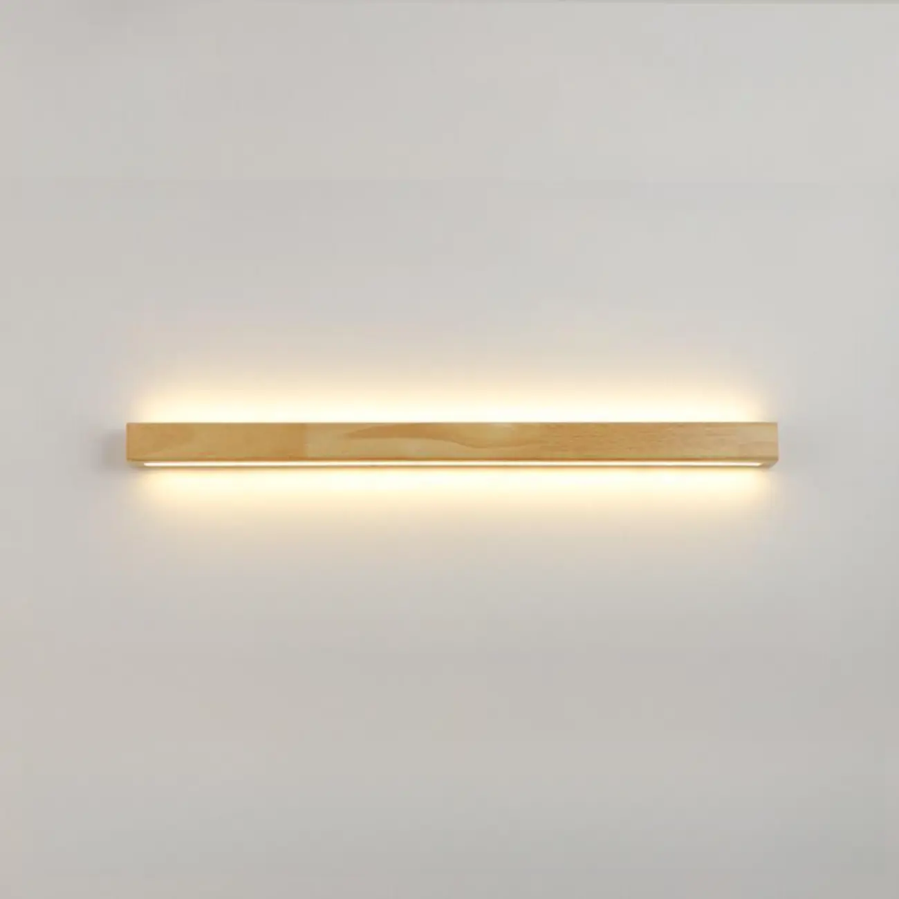 Modern Linear Wood LED Vanity Lights with Dual Shade Image - 10 | homeyfad