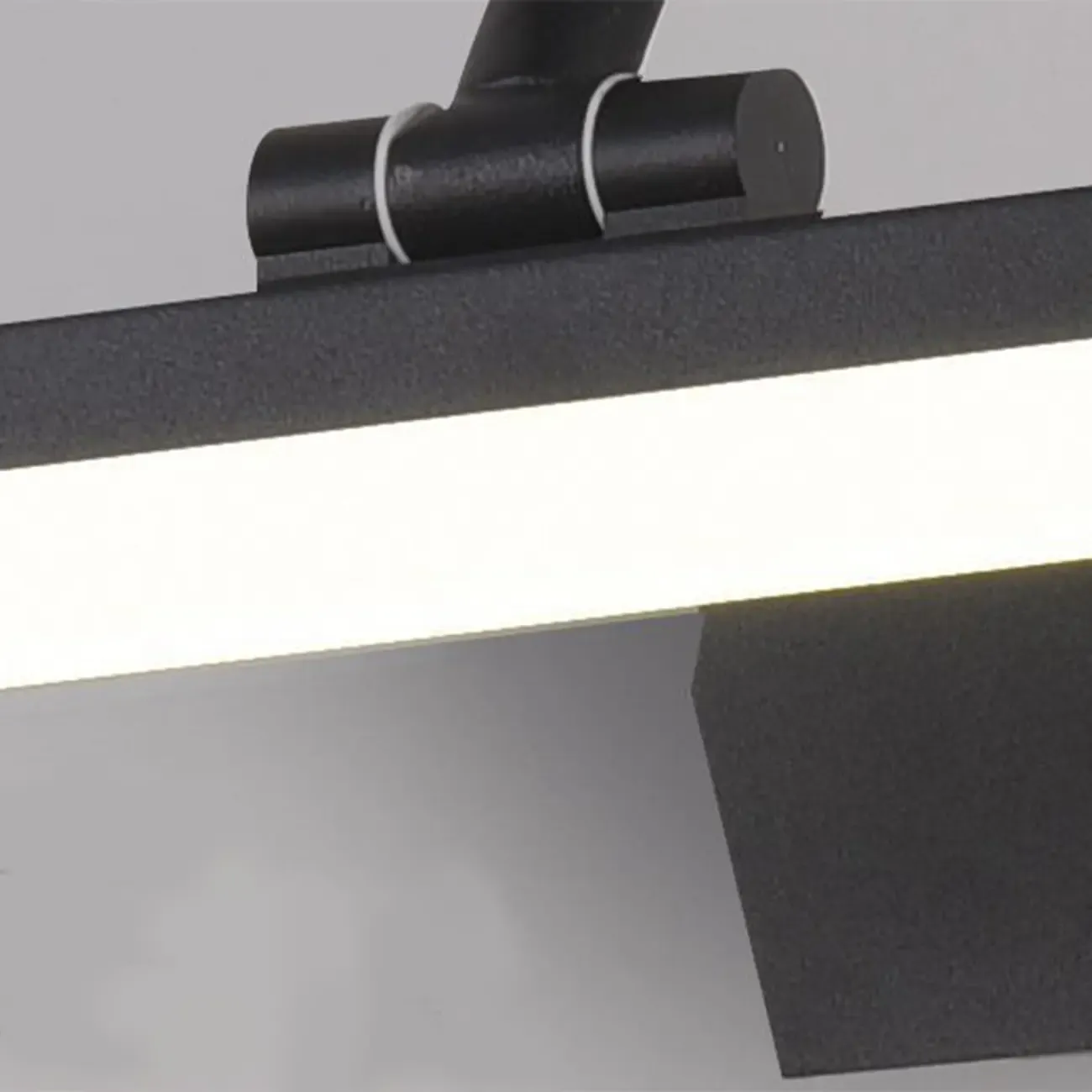 Black LED Wall-Mounted Vanity Lights with Sleek Design Image - 8