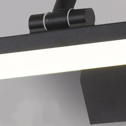 Black LED Wall-Mounted Vanity Lights with Sleek Design Image - 8