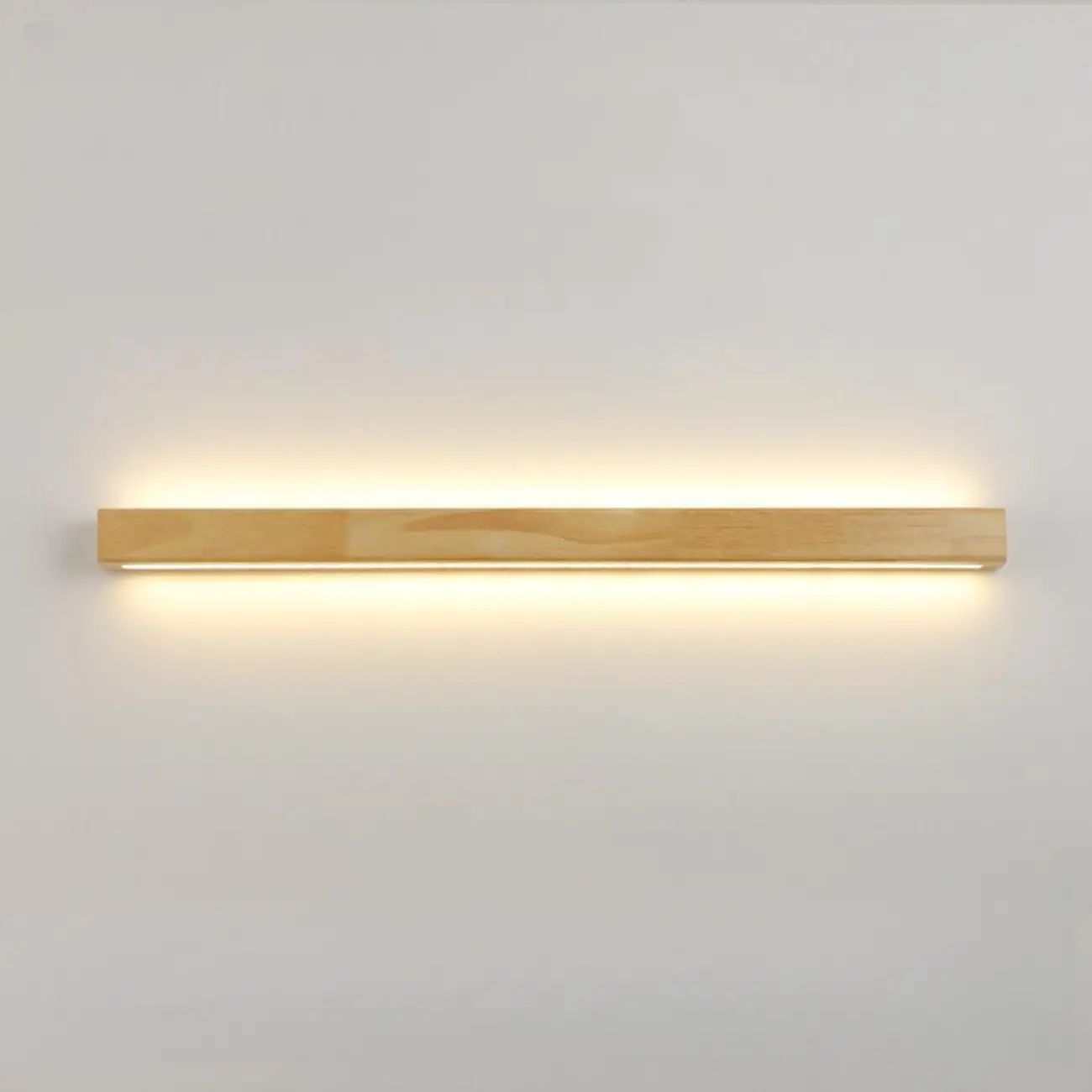 Modern Linear Wood LED Vanity Lights with Dual Shade Image - 11 | homeyfad