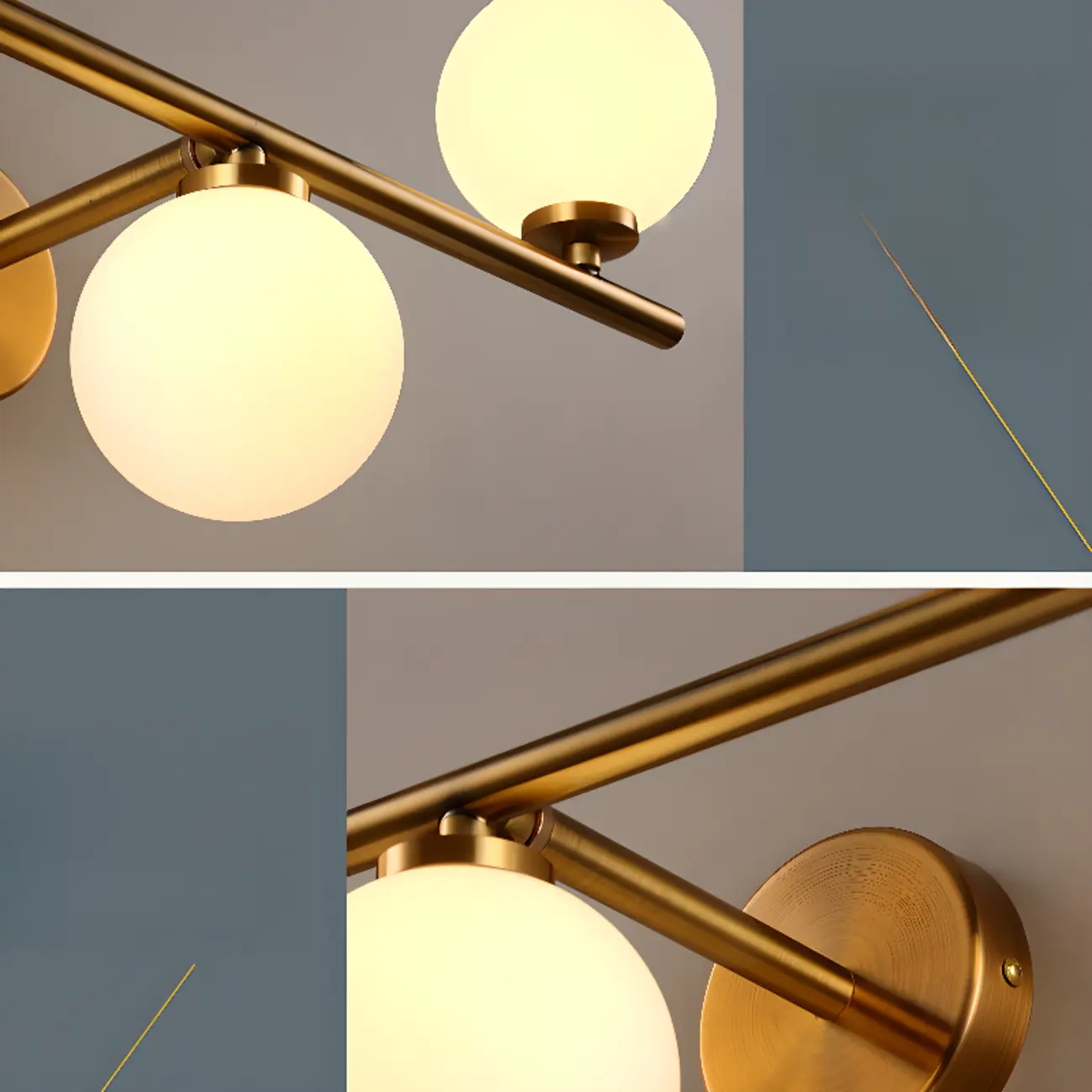 Medieval Vanity Mirror Light with Globe White Glass Shade  Image - 24 | homeyfad