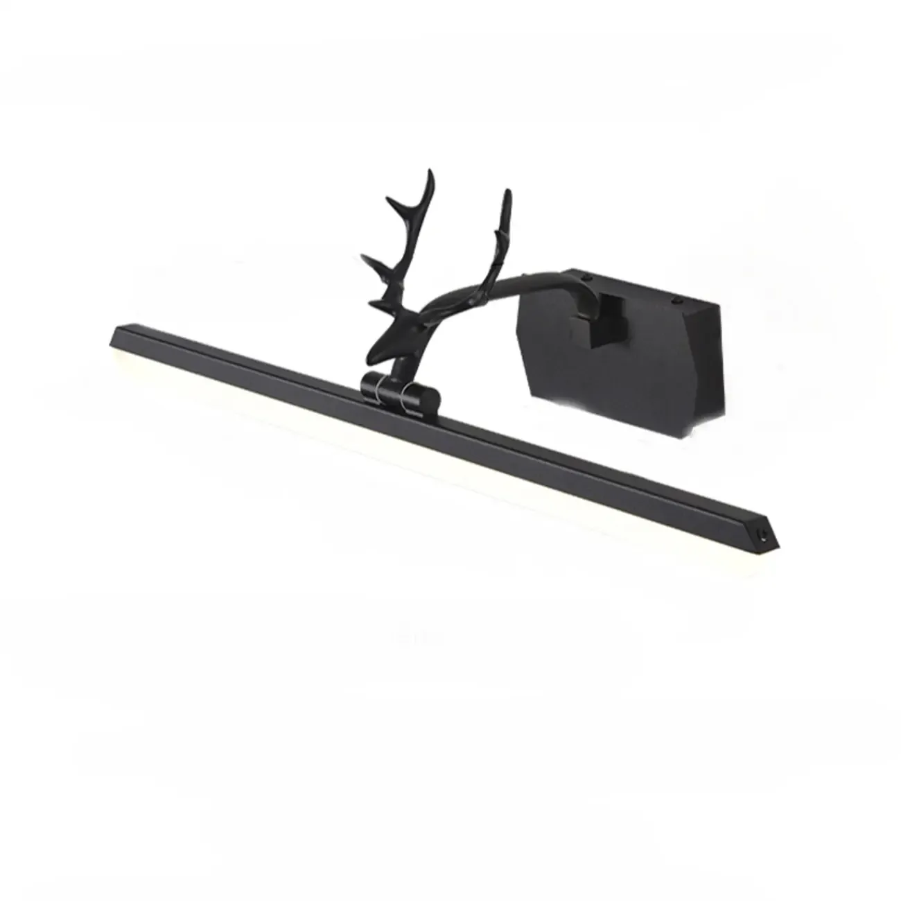 Black LED Wall-Mounted Vanity Lights with Sleek Design Image - 9