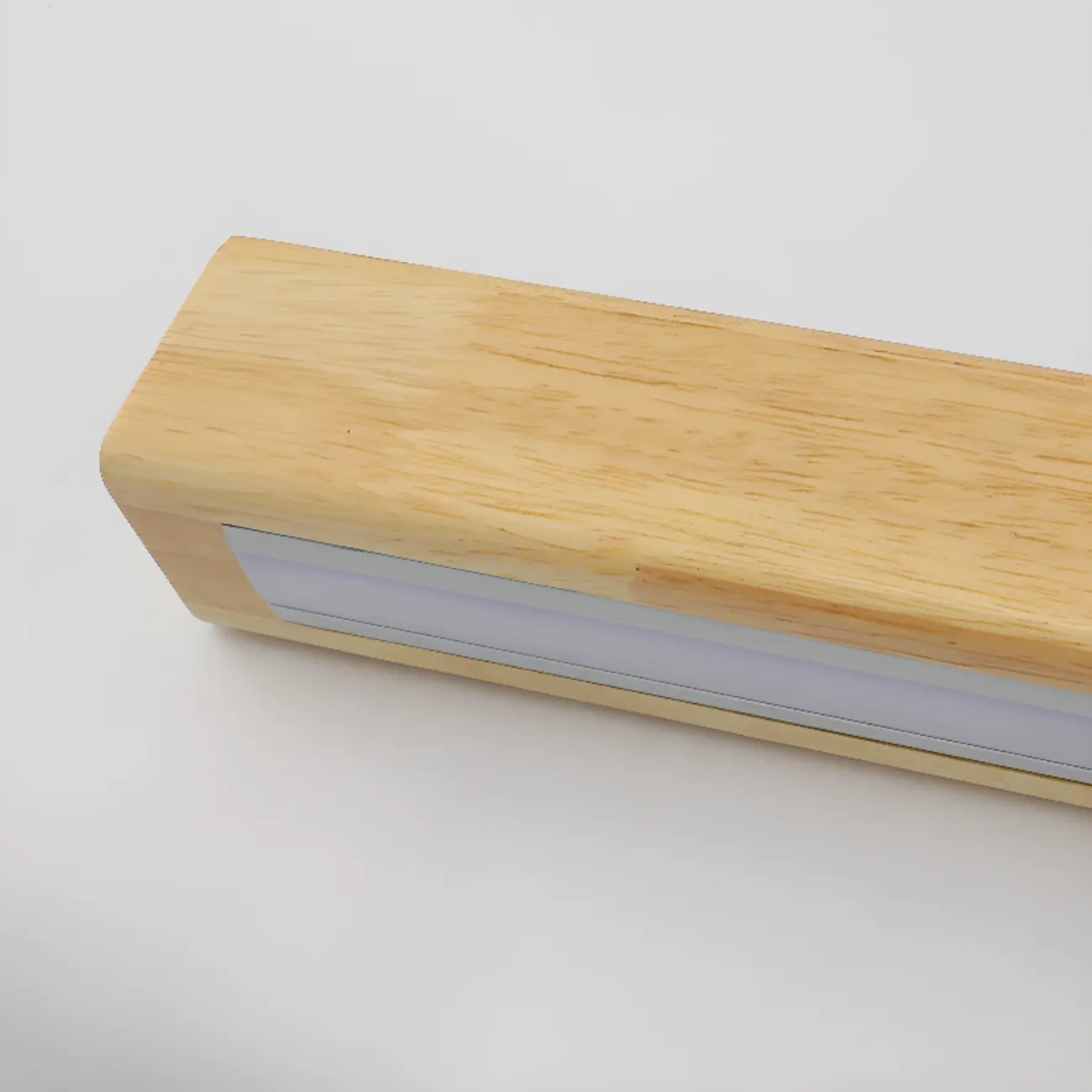 Modern Linear Wood LED Vanity Lights with Dual Shade Image - 12 | homeyfad