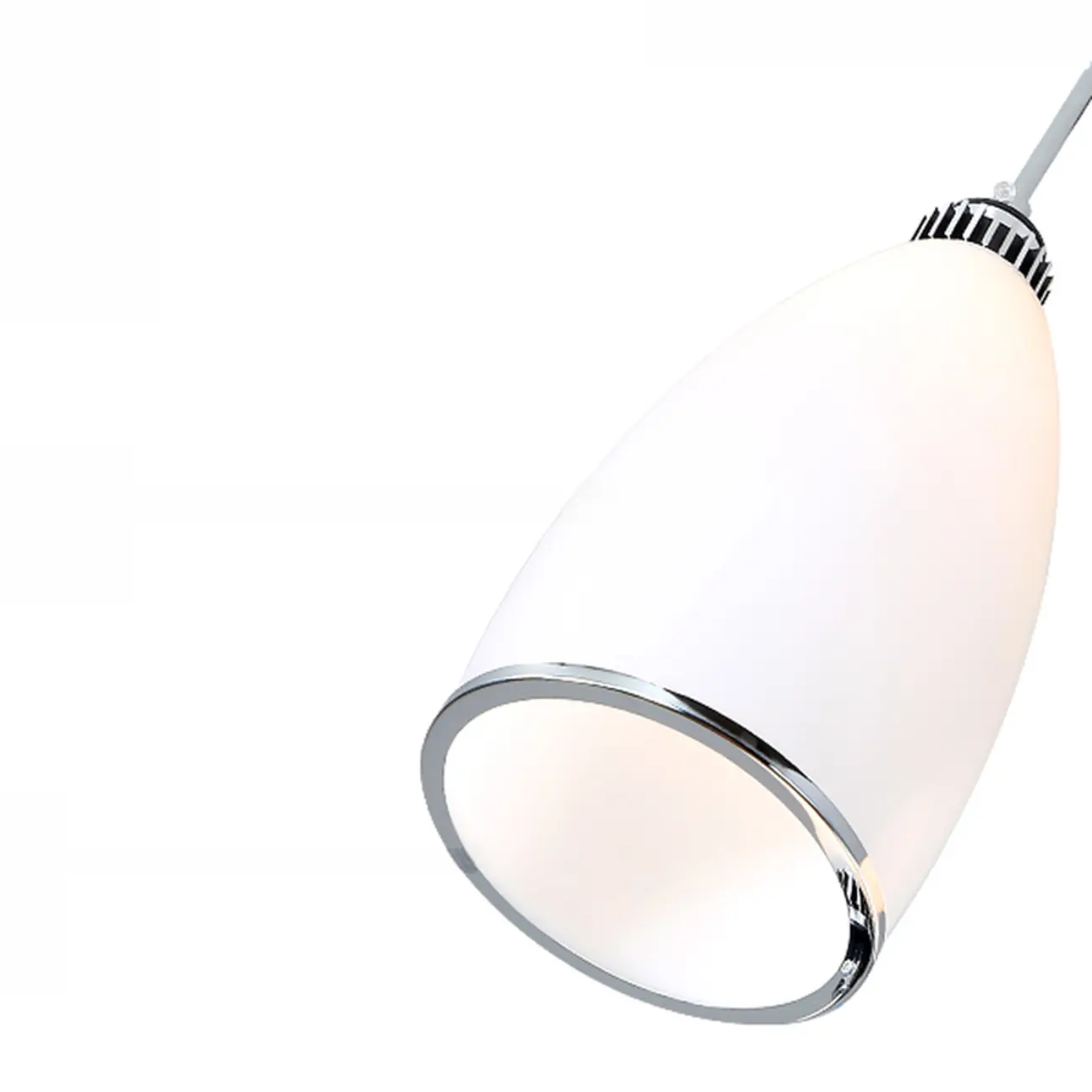 Simple White Vitreous 3 Lights Island Pendant Light for Kitchen Image - 7 | homeyfad