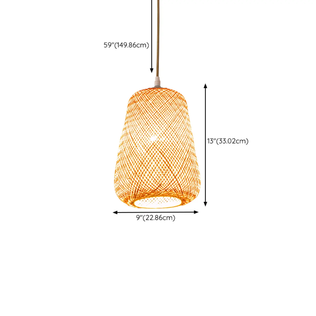 Japan Style Bamboo Lantern Pendant Lamp for Living Room Image - 20 | homeyfad