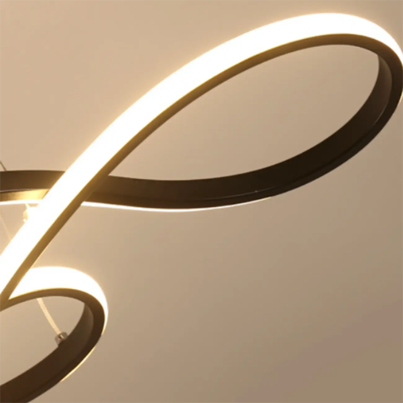 Modern White Linear LED Island Pendant Light with Multi Dimming Image - 8 | homeyfad