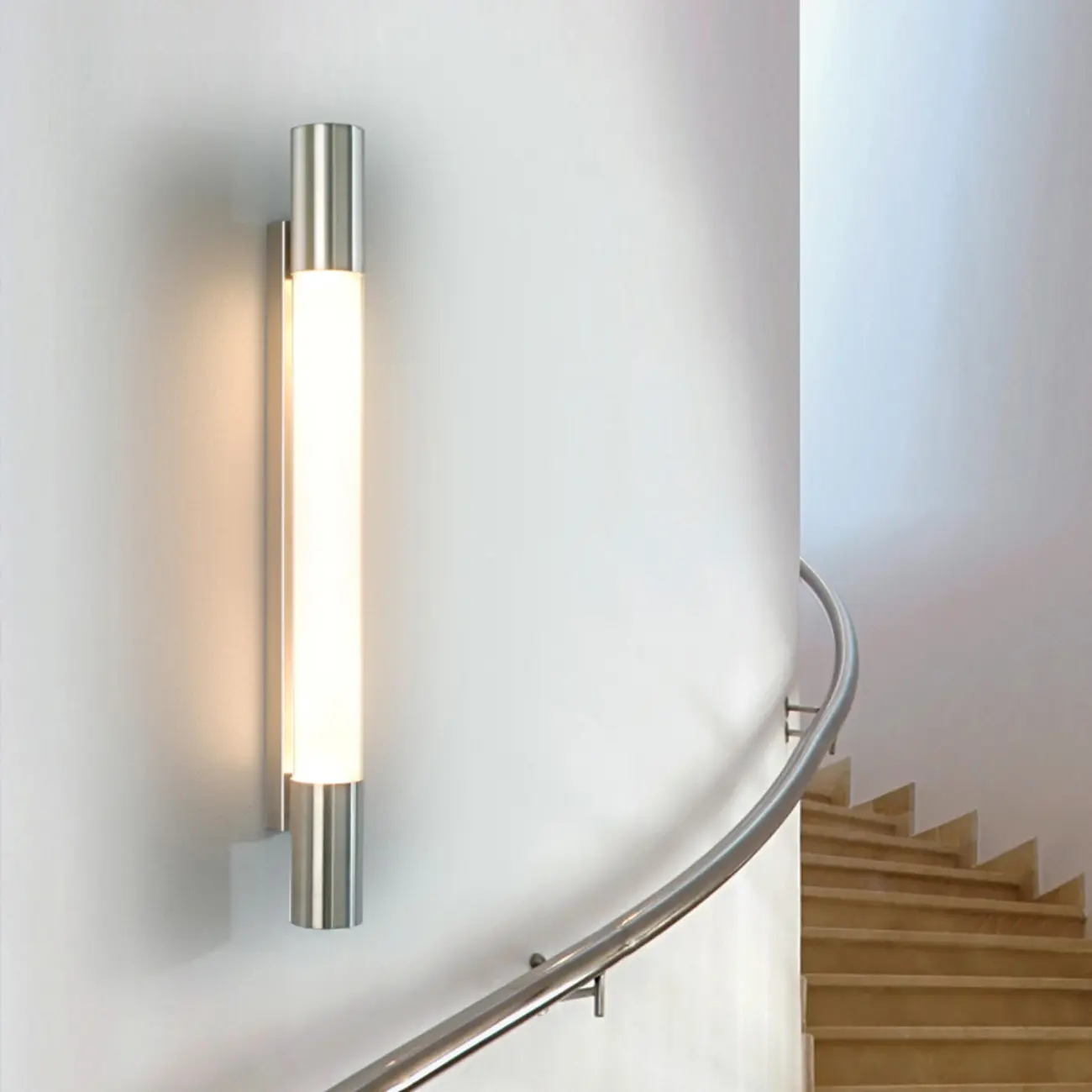 1-Light Minimalist Tube LED Vanity Light for Bathroom Image - 3 | homeyfad