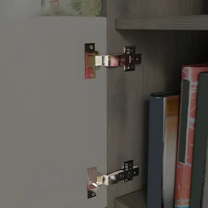 75" Modern Wood Bookshelf with Cabinet and Drawers Image - 6