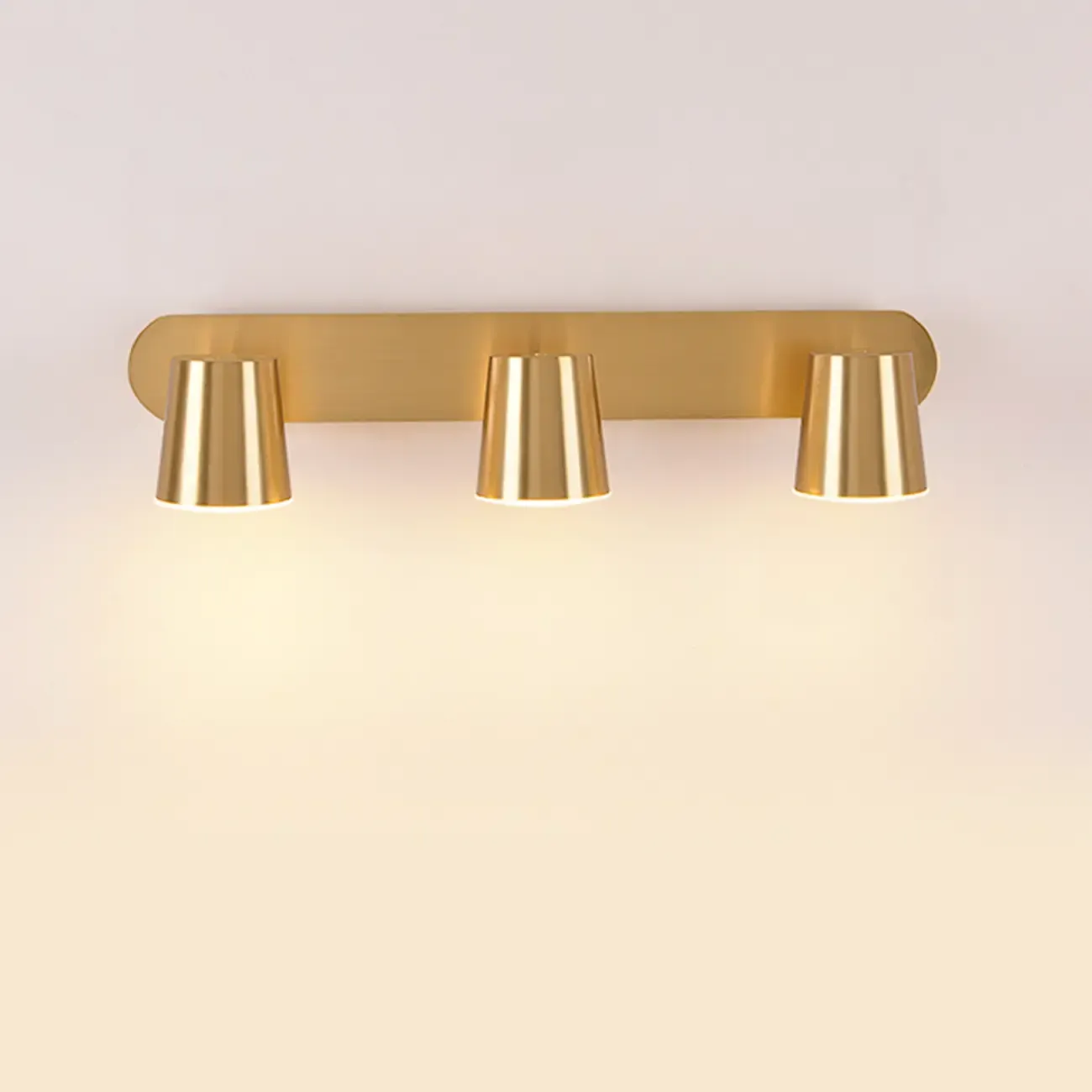 Bathroom Modern Vanity Light with Metal Lampshade Image - 5