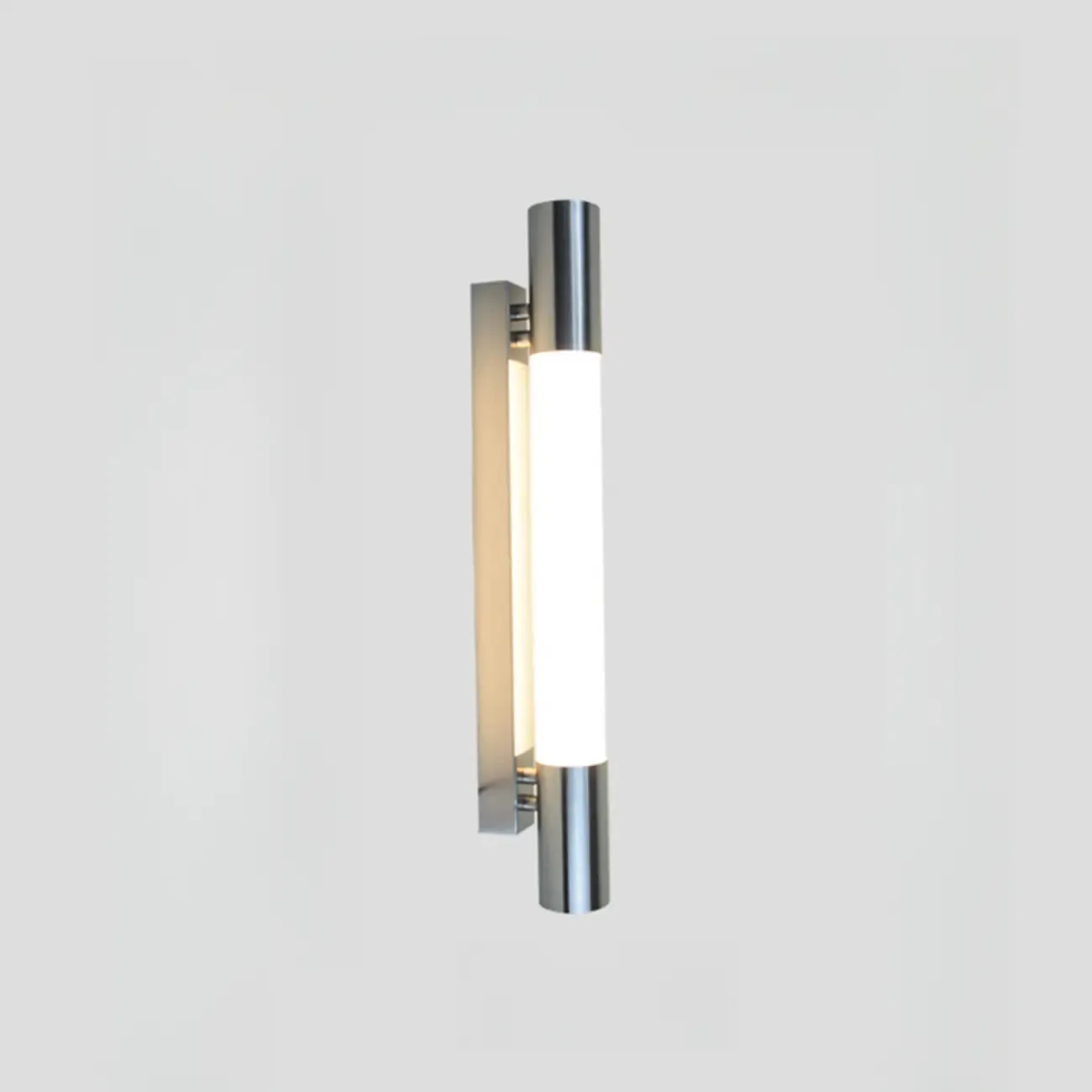 1-Light Minimalist Tube LED Vanity Light for Bathroom Image - 11
