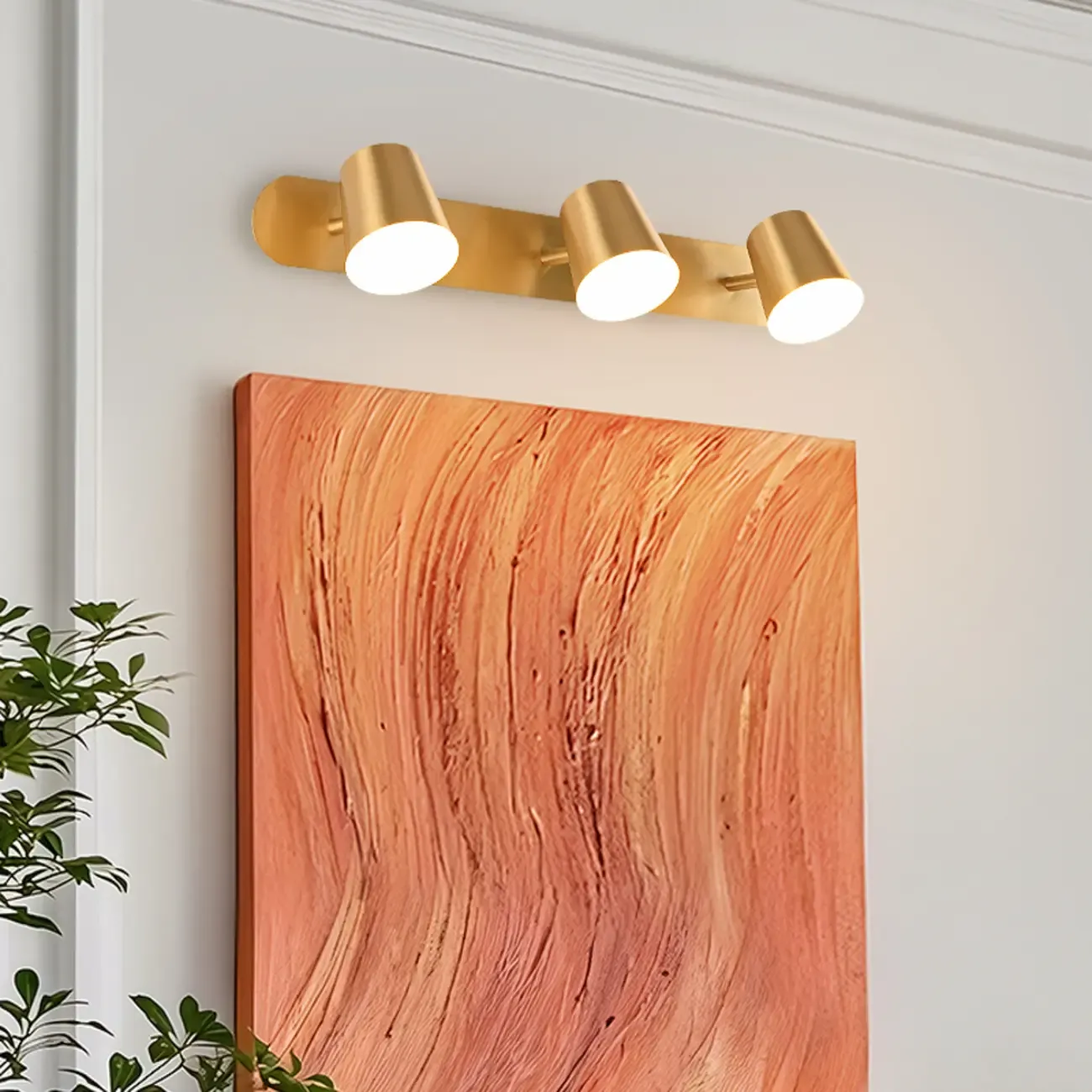 Bathroom Modern Vanity Light with Metal Lampshade Image - 6