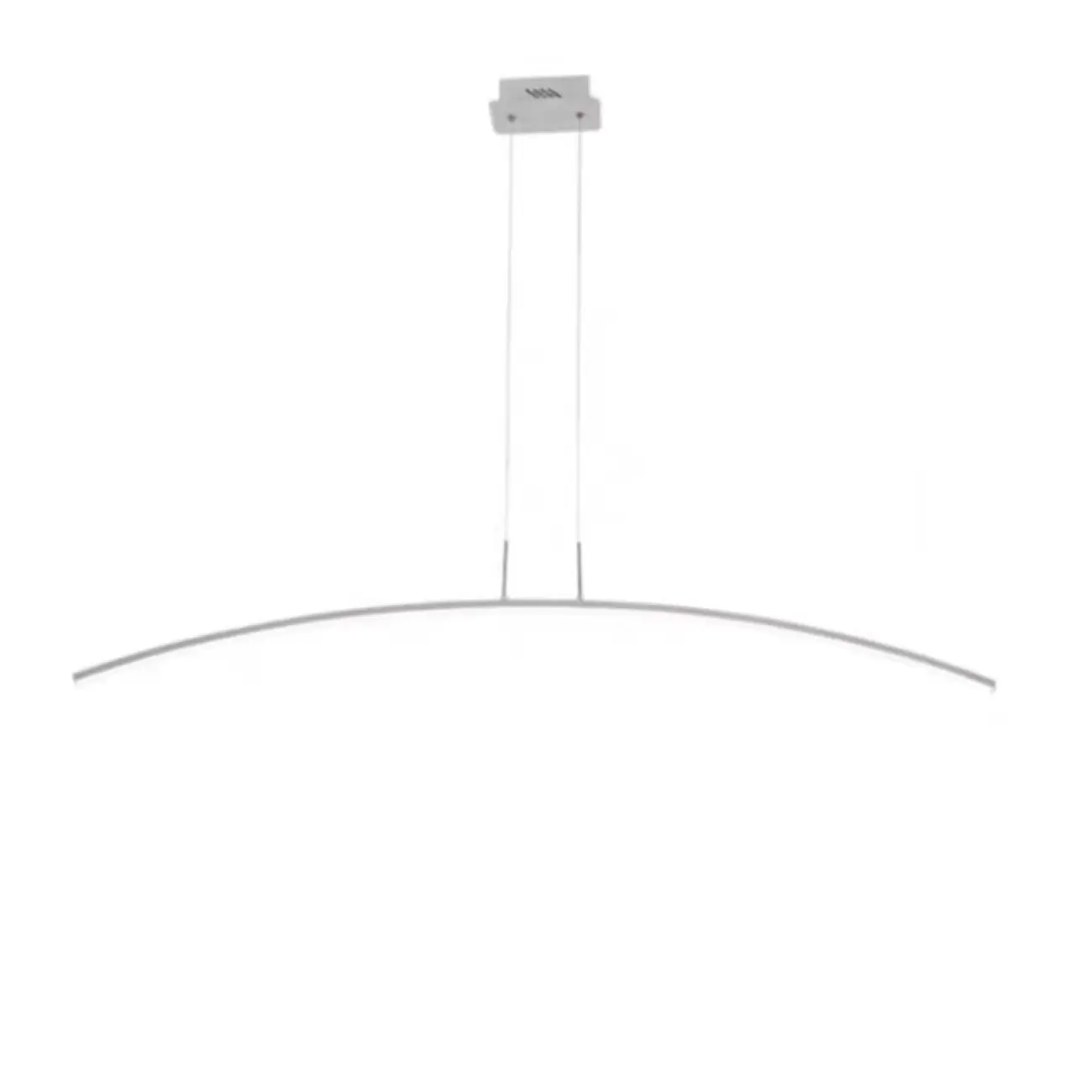 Black Linear Silica Gel Island Pendant Light Arch Shaped LED Image - 3 | homeyfad