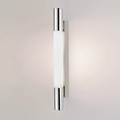 1-Light Minimalist Tube LED Vanity Light for Bathroom Image - 12