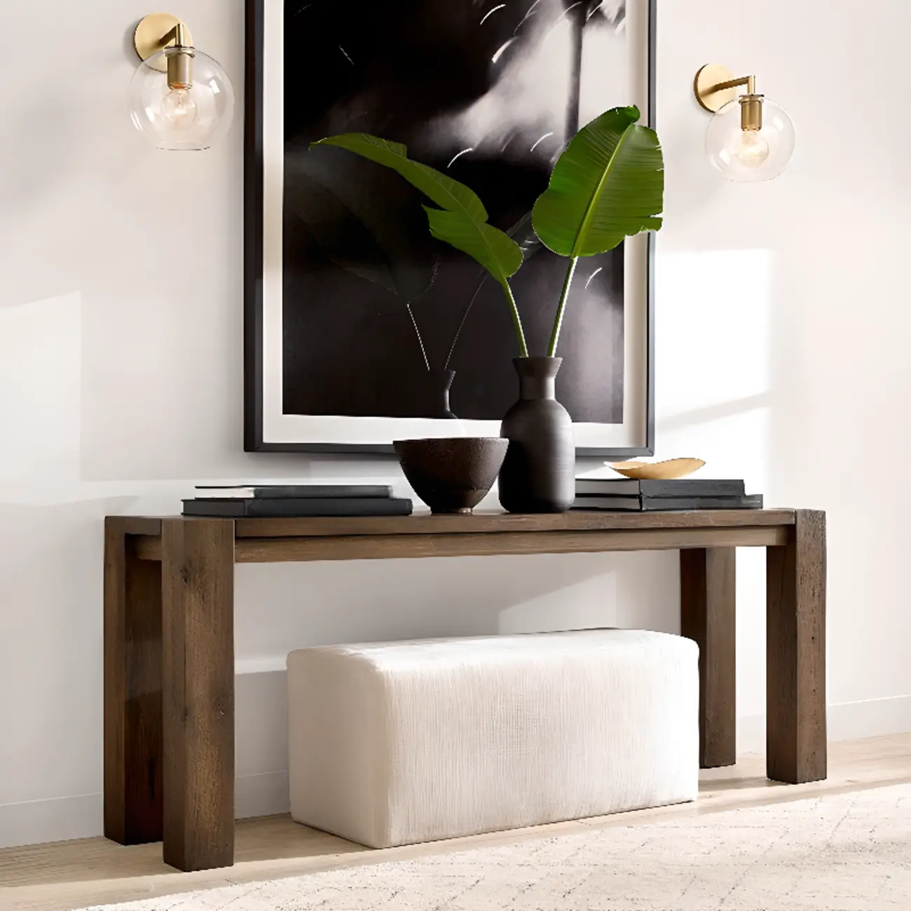 Versatile Bathroom Mini Vanity Light with Clear Glass Shade Image - 3 | homeyfad