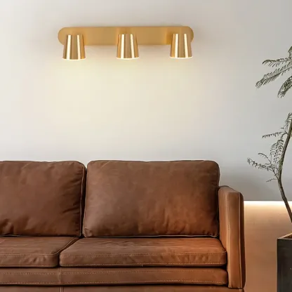 Bathroom Modern Vanity Light with Metal Lampshade Image - 7