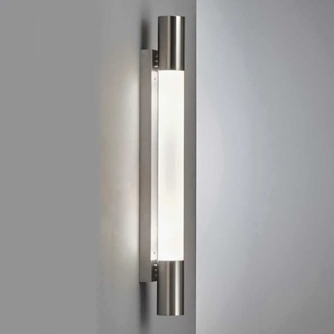 1-Light Minimalist Tube LED Vanity Light for Bathroom Image - 13
