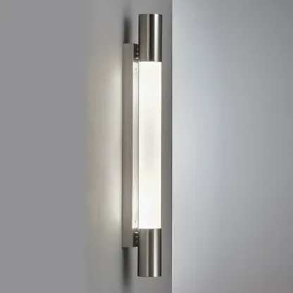 1-Light Minimalist Tube LED Vanity Light for Bathroom Image - 13