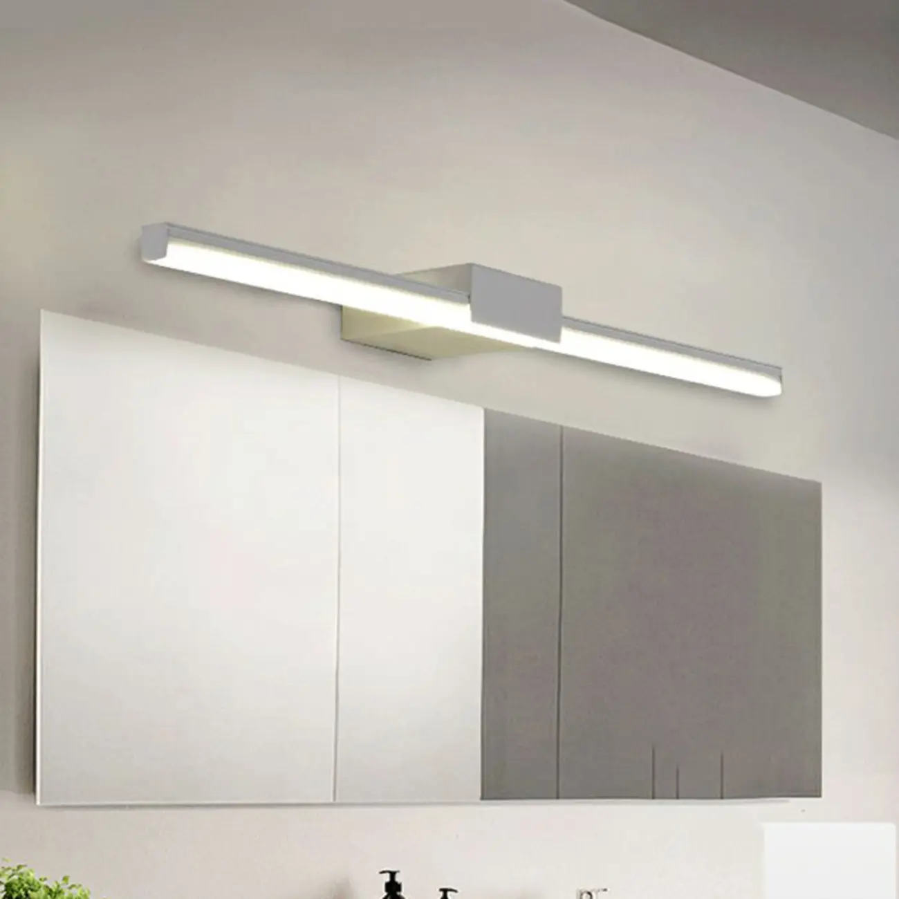 Modern Simple Linear Vanity Wall Lights with Acrylic Shade Image - 1 | homeyfad