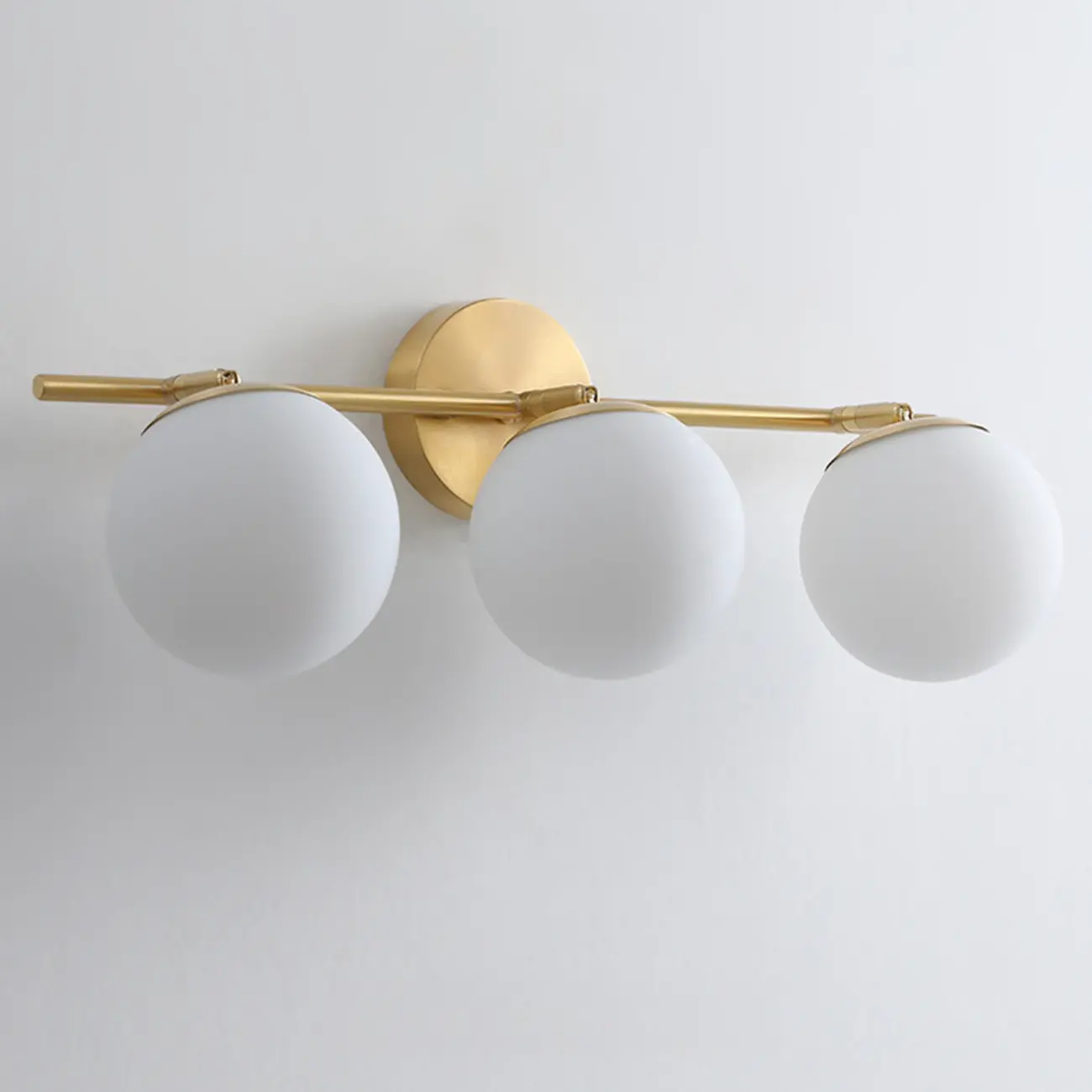 Sphere Bathroom Vanity wall Light with Metal Support Frame Image - 4 | homeyfad