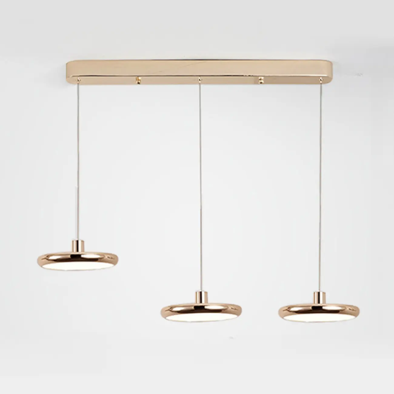 3 Light Metal Round Shape Modern Island Pendant Light Image - 8 | homeyfad