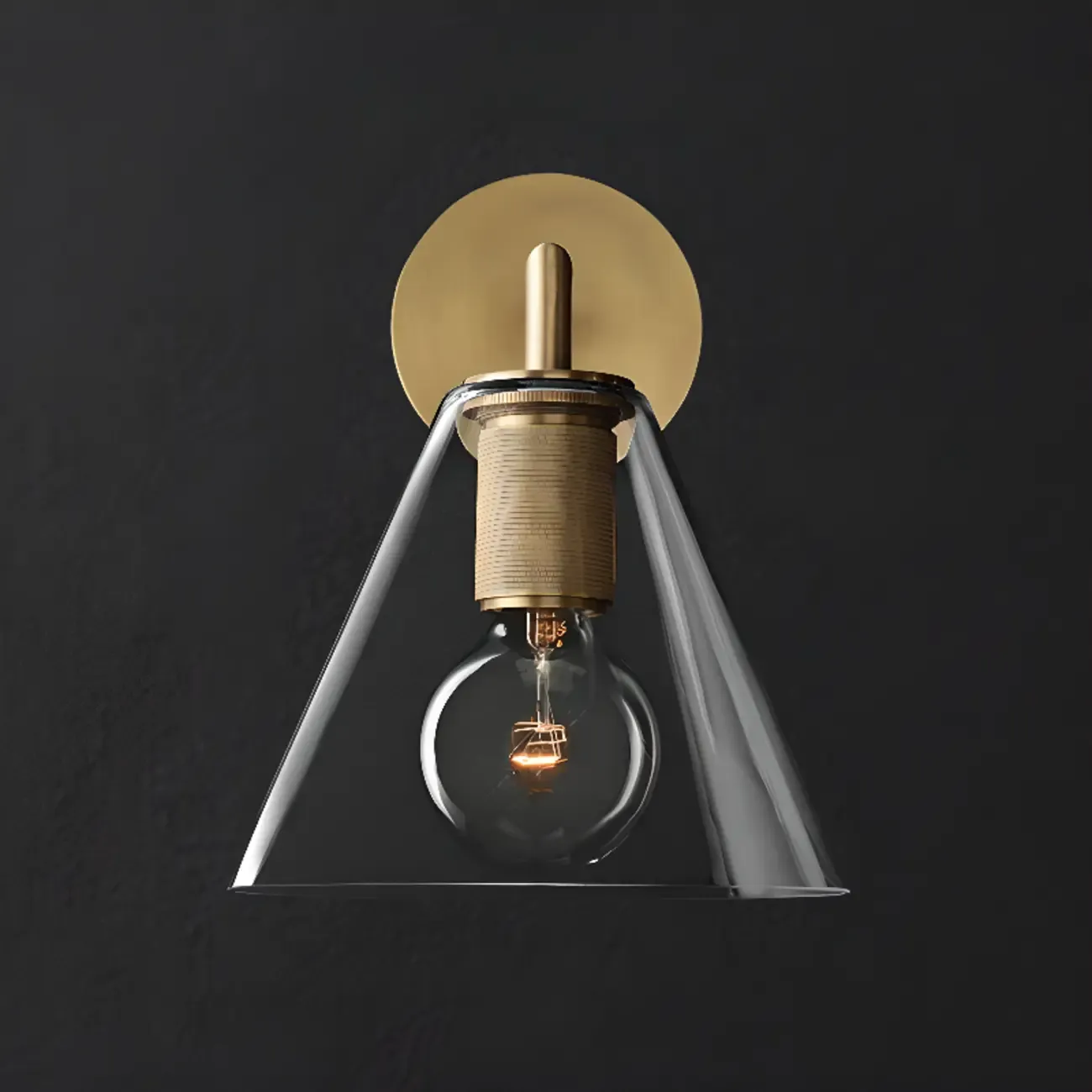 Versatile Bathroom Mini Vanity Light with Clear Glass Shade Image - 9