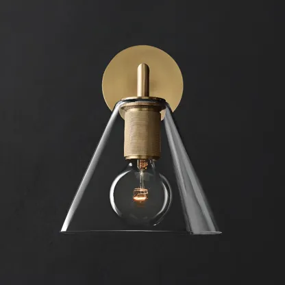 Versatile Bathroom Mini Vanity Light with Clear Glass Shade Image - 9
