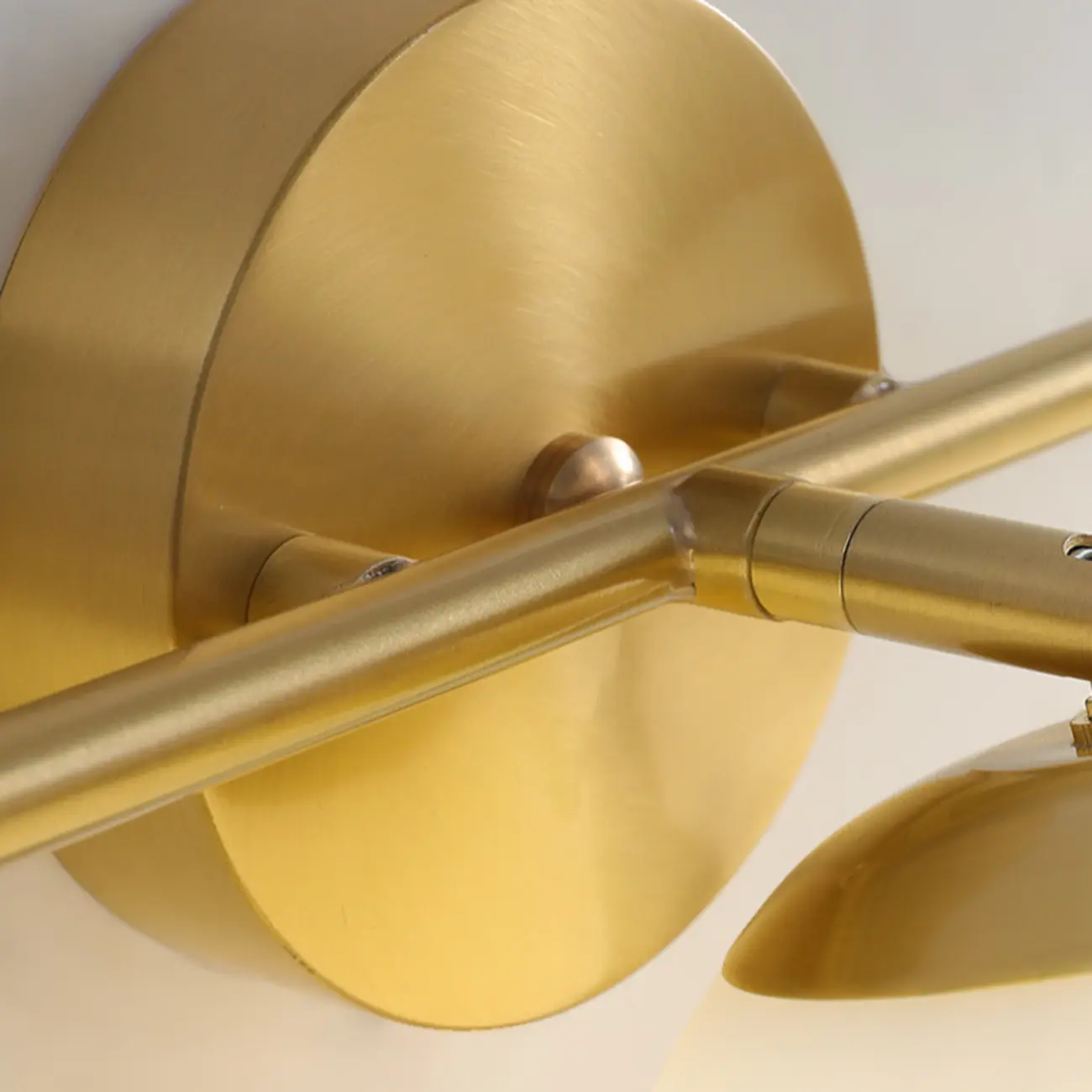 Sphere Bathroom Vanity wall Light with Metal Support Frame Image - 8 | homeyfad