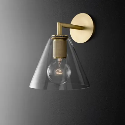 Versatile Bathroom Mini Vanity Light with Clear Glass Shade Image - 10
