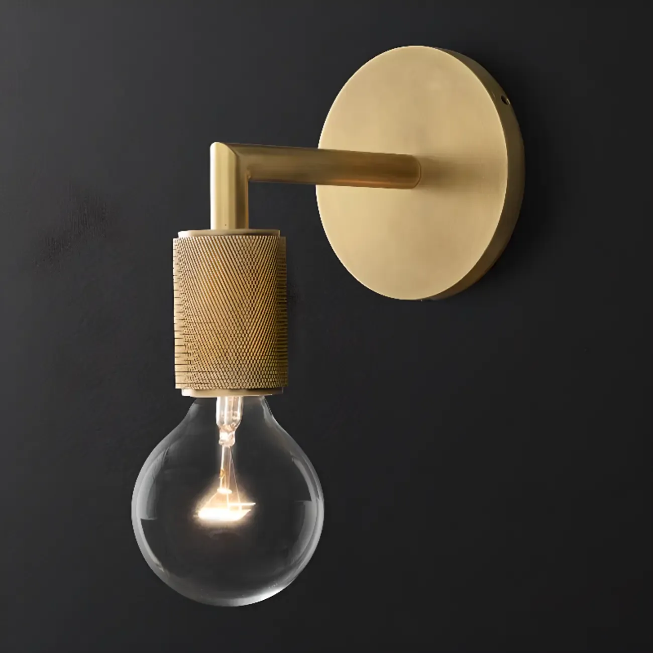 Versatile Bathroom Mini Vanity Light with Clear Glass Shade Image - 11