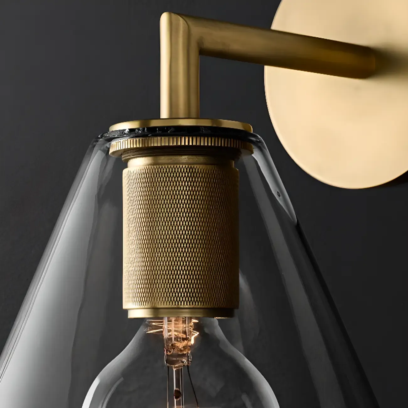 Versatile Bathroom Mini Vanity Light with Clear Glass Shade Image - 14