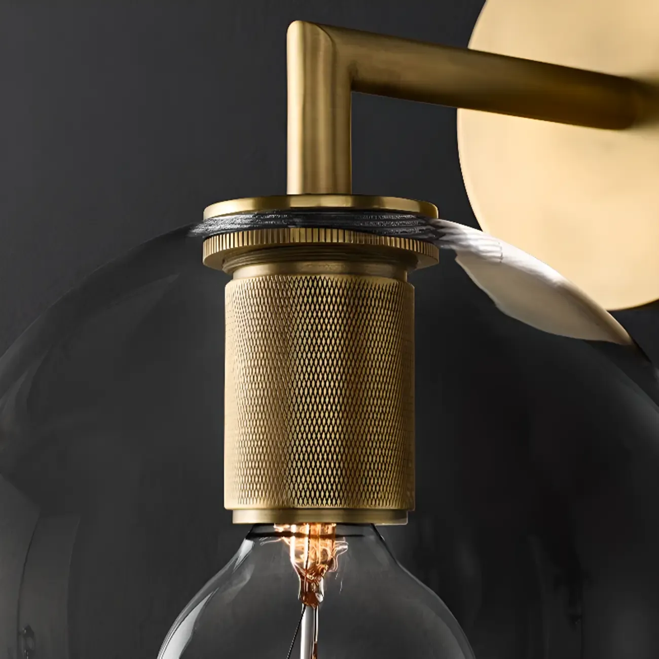 Versatile Bathroom Mini Vanity Light with Clear Glass Shade Image - 15