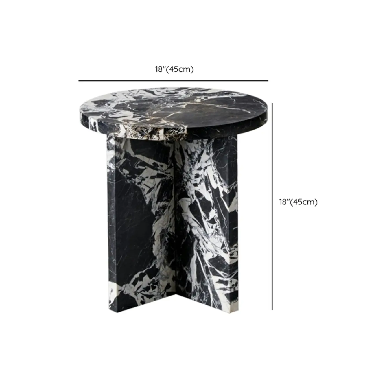 Round Antique Marble Coffee Table #size | homeyfad