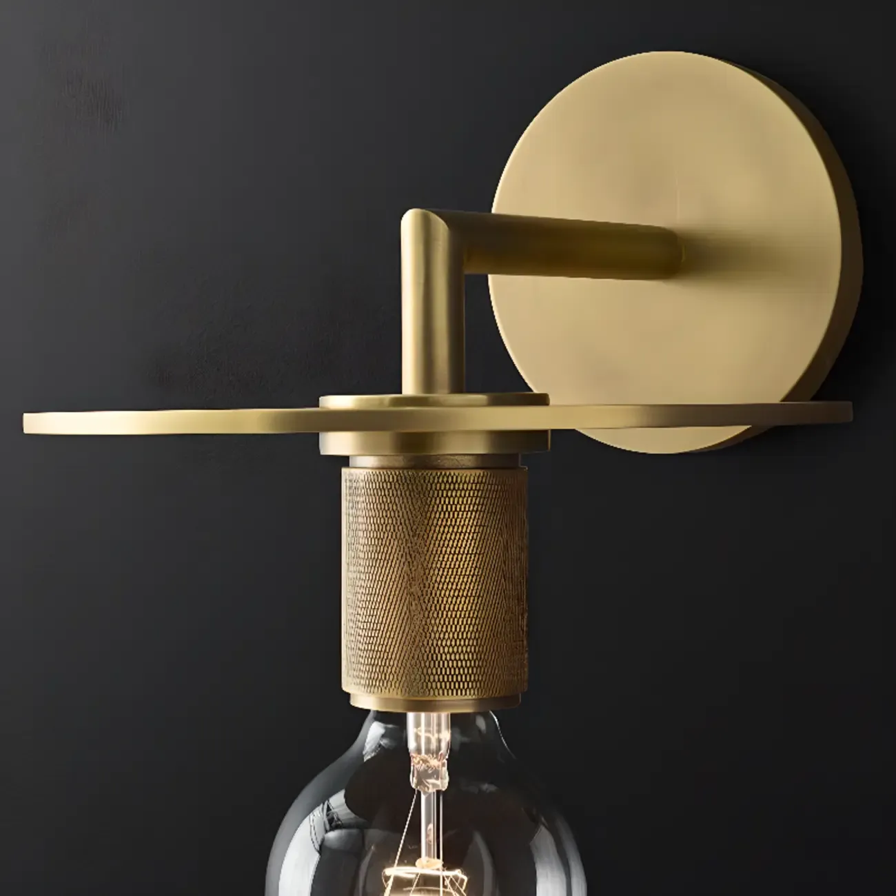 Versatile Bathroom Mini Vanity Light with Clear Glass Shade Image - 16
