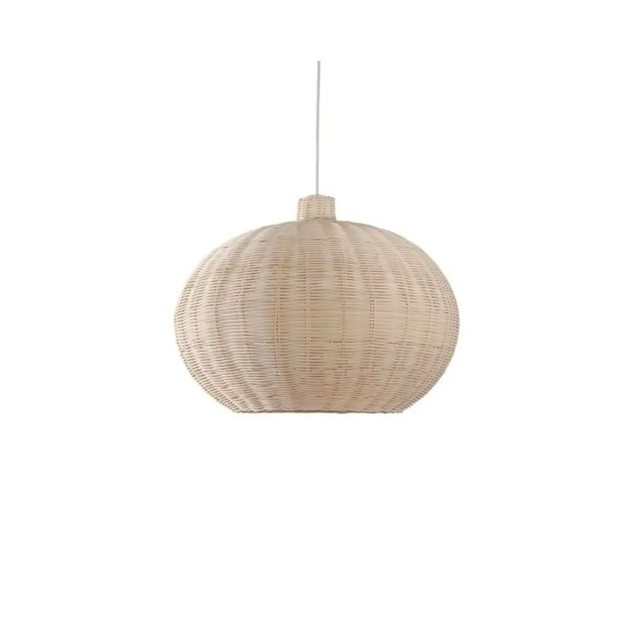 Wabi-Sabi Style Rattan Round Lantern Pendant Lamp for Living room Image - 4