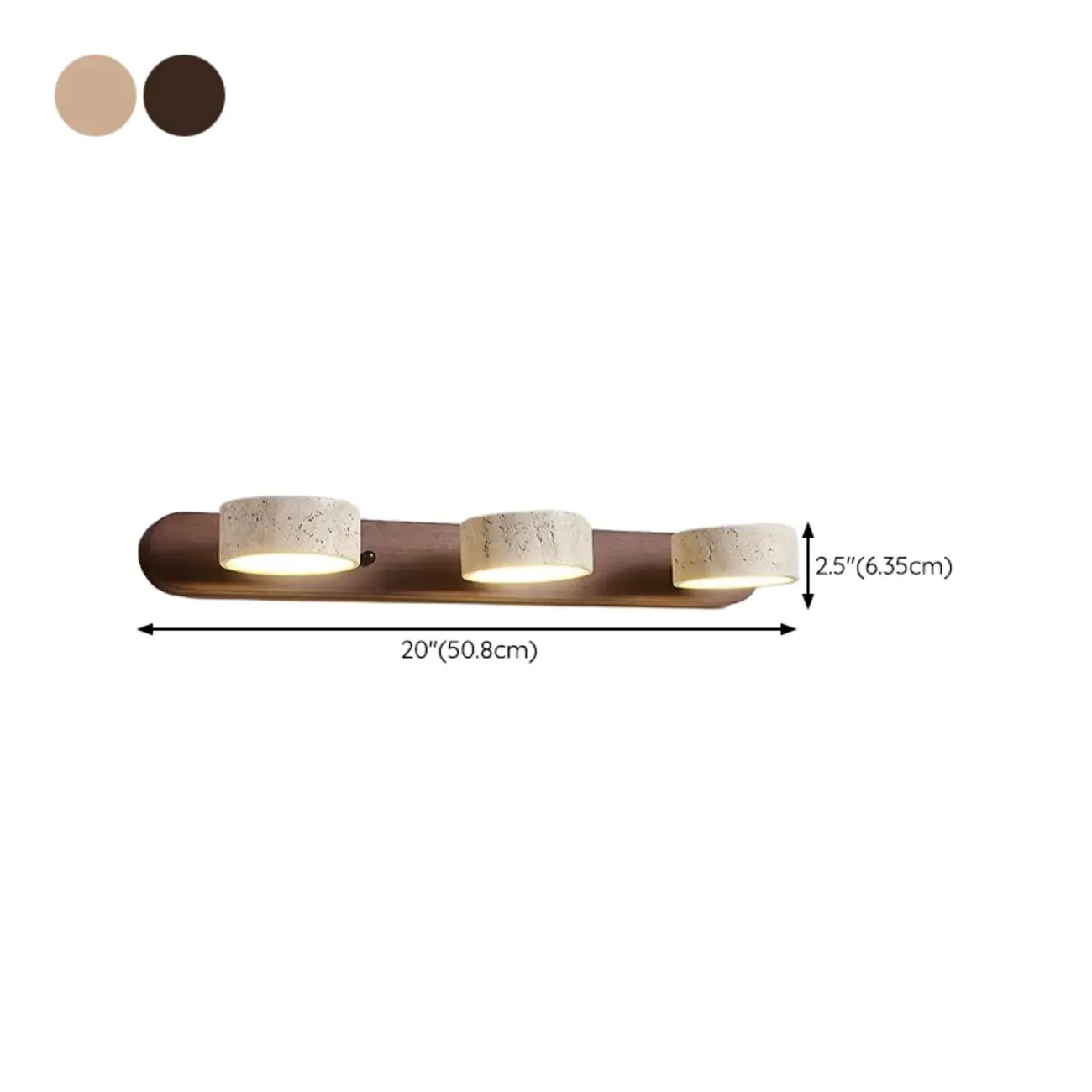 Simplistic Geometric Vanity Wall Light with Beige LampShade Image - 19