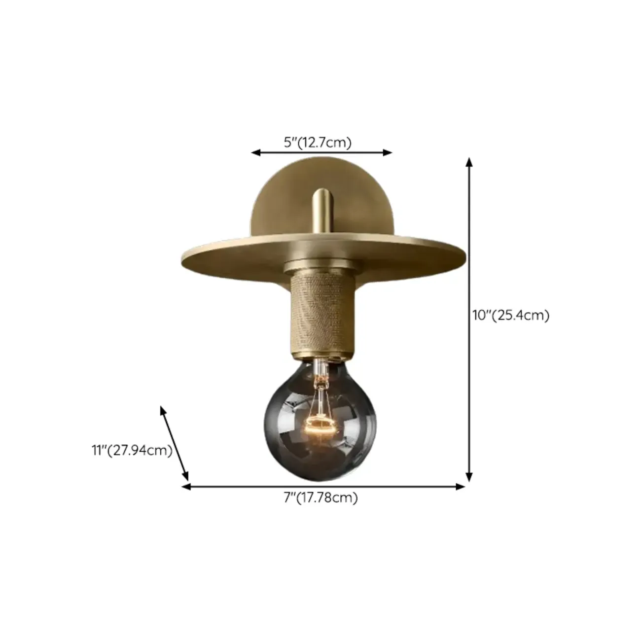 Versatile Bathroom Mini Vanity Light with Clear Glass Shade Image - 19