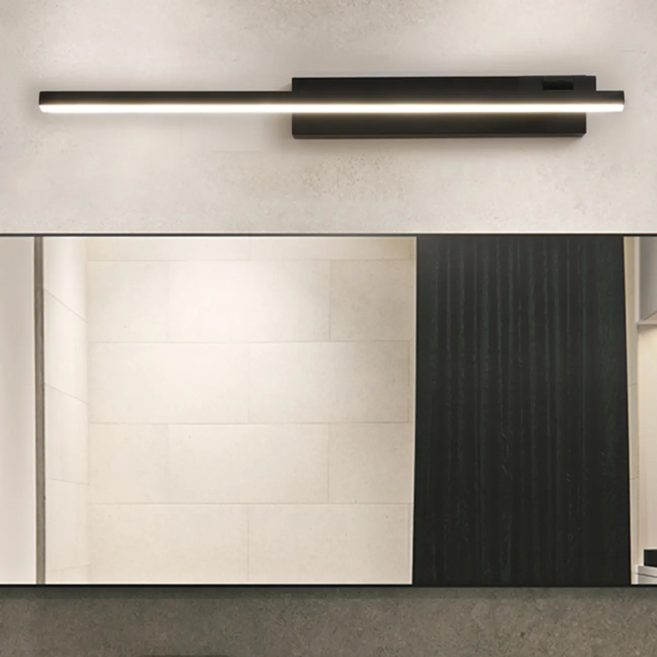 Simplistic Linear Strip Vanity Lights for Bathroom Image - 4 | homeyfad