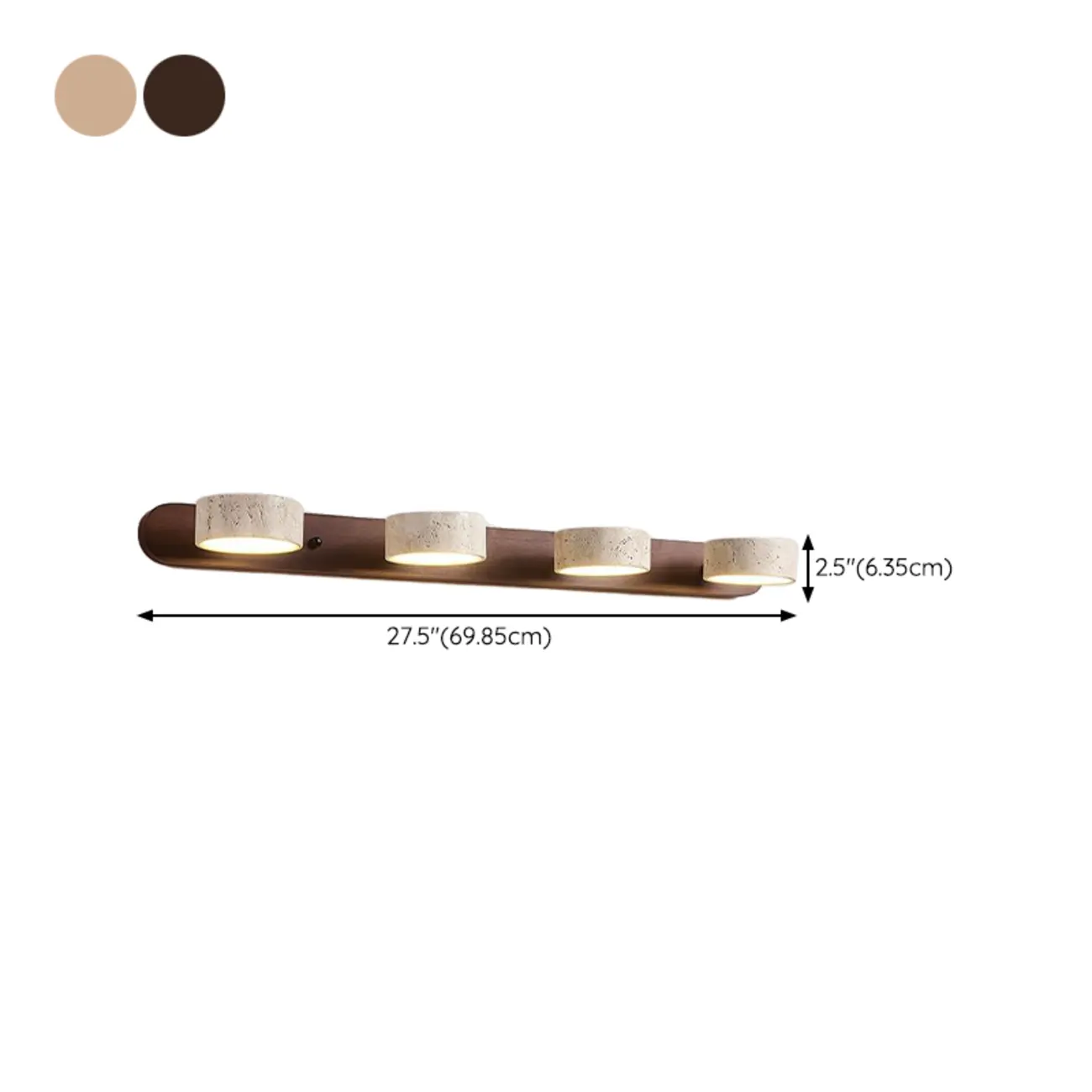 Simplistic Geometric Vanity Wall Light with Beige LampShade  Image - 20 | homeyfad