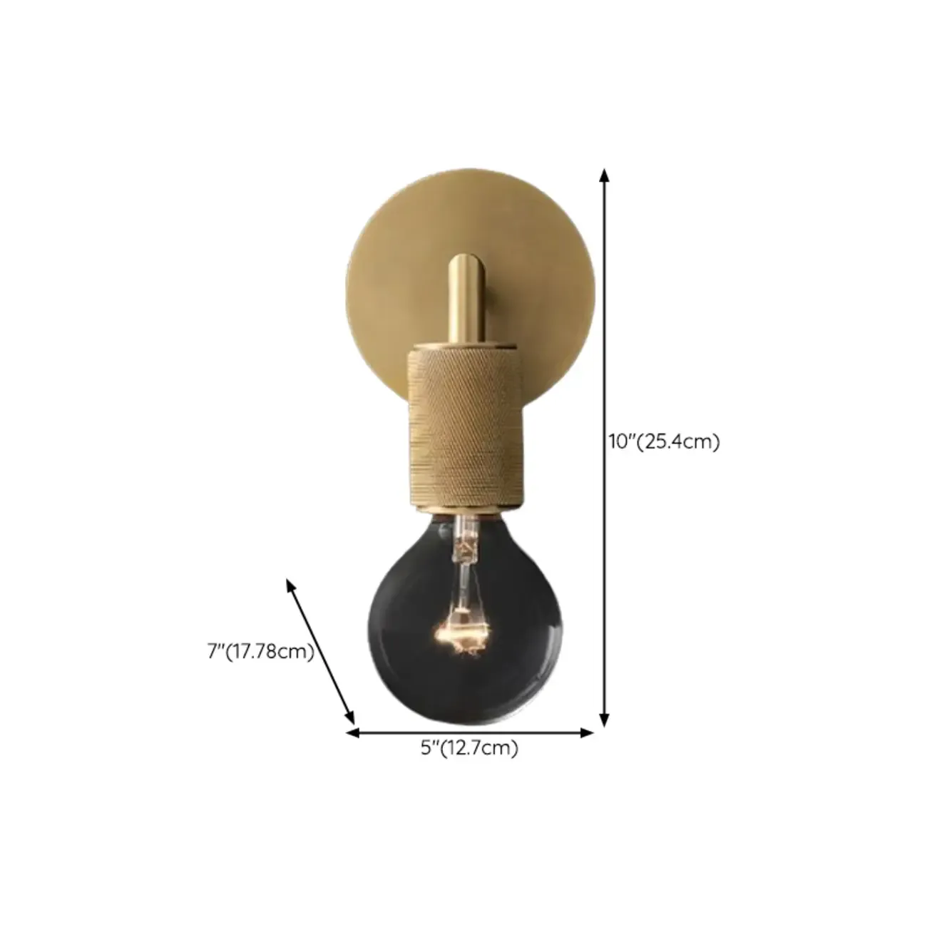 Versatile Bathroom Mini Vanity Light with Clear Glass Shade Image - 20
