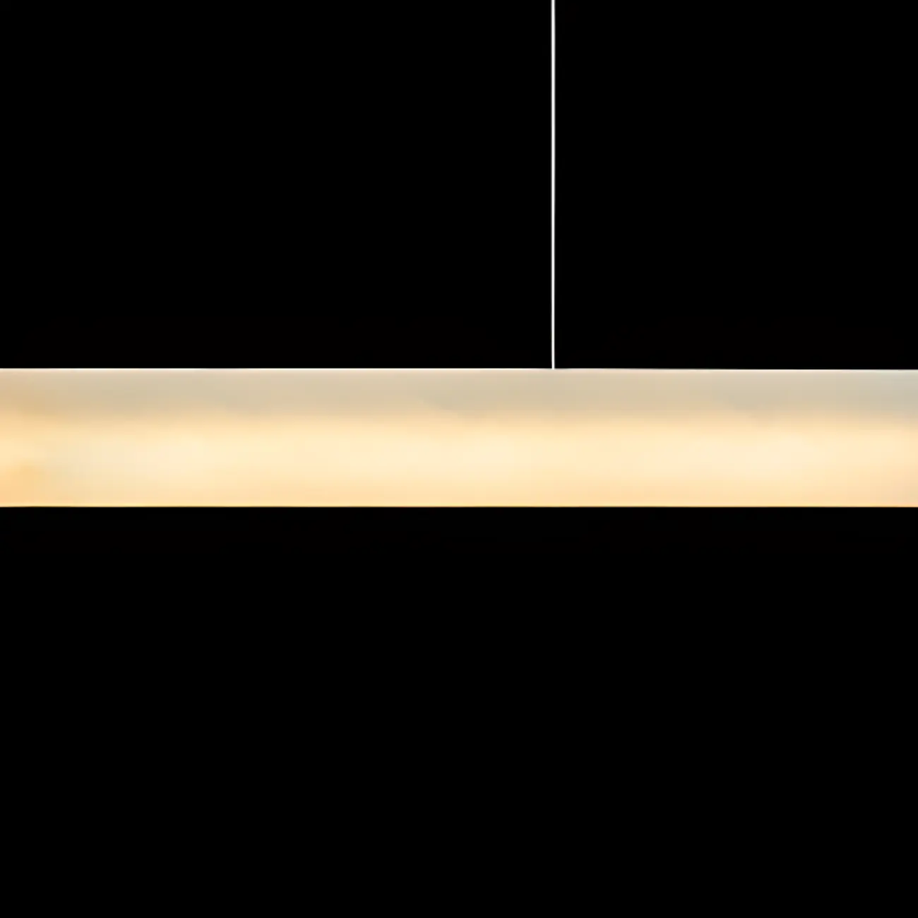 White Stone Linear LED Island Pendant Light In Rectangle Shape Image - 8 | homeyfad