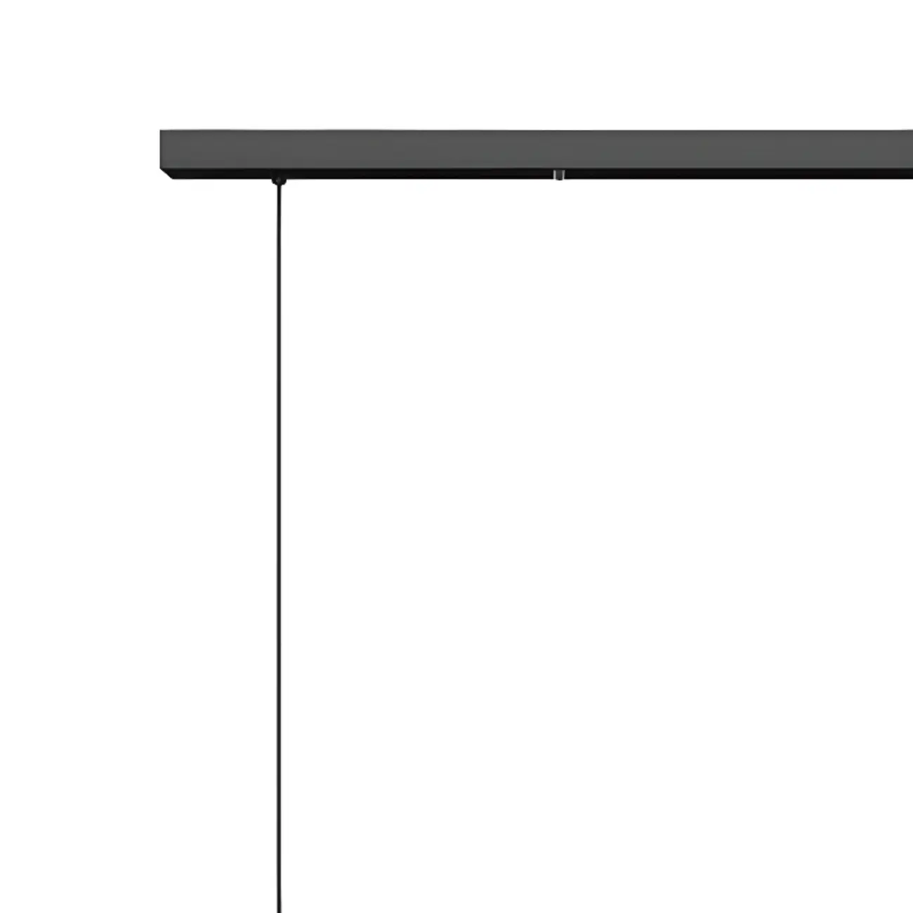 Simple Black Linear Island Light for Kitchen Metal Pendant Light Image - 8 | homeyfad