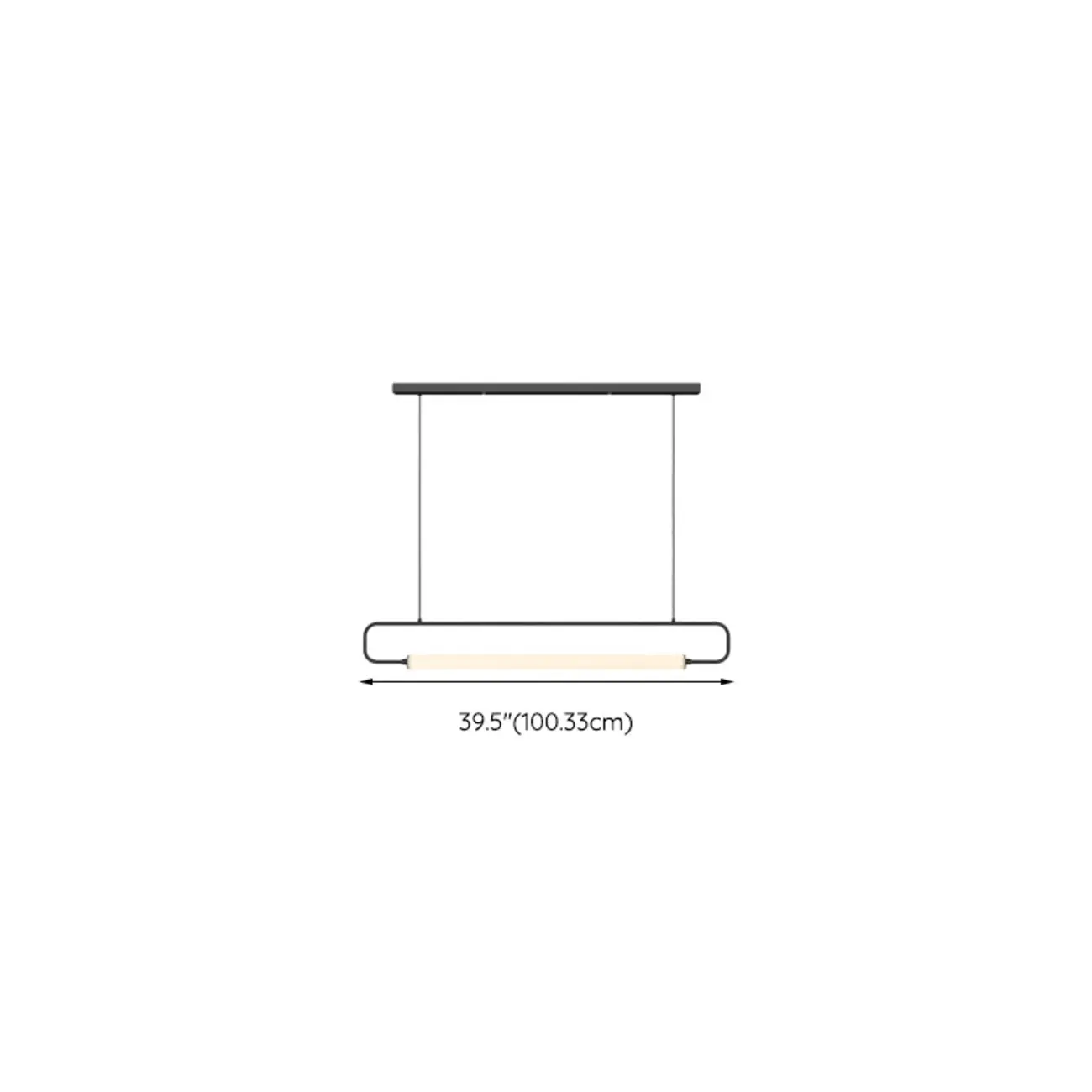 Simple Black Linear Island Light for Kitchen Metal Pendant Light #size | homeyfad