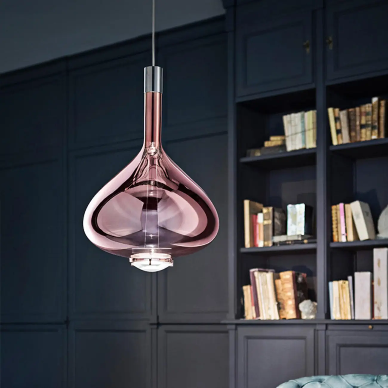 Modern Smoky Glass Sky Fall Pendant Lamp for Living Room Image - 4 | homeyfad