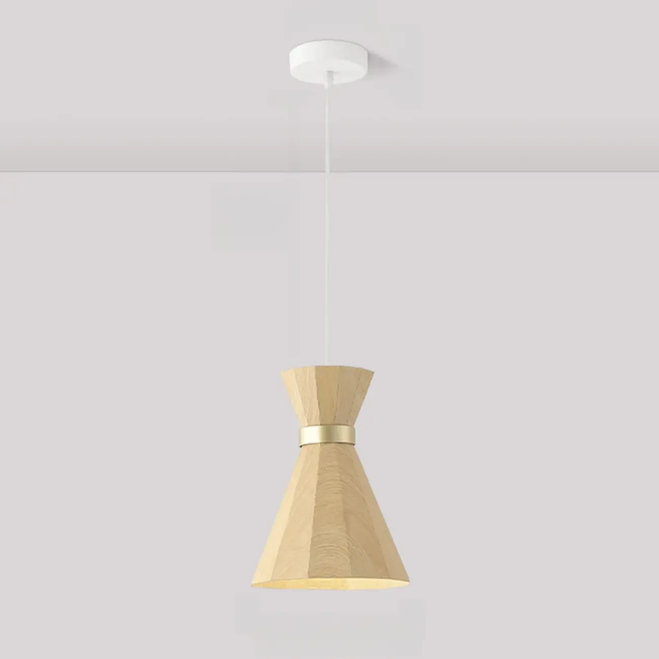 Minimalist Mini Wood Globe Pendant Light for Bedside Image - 7