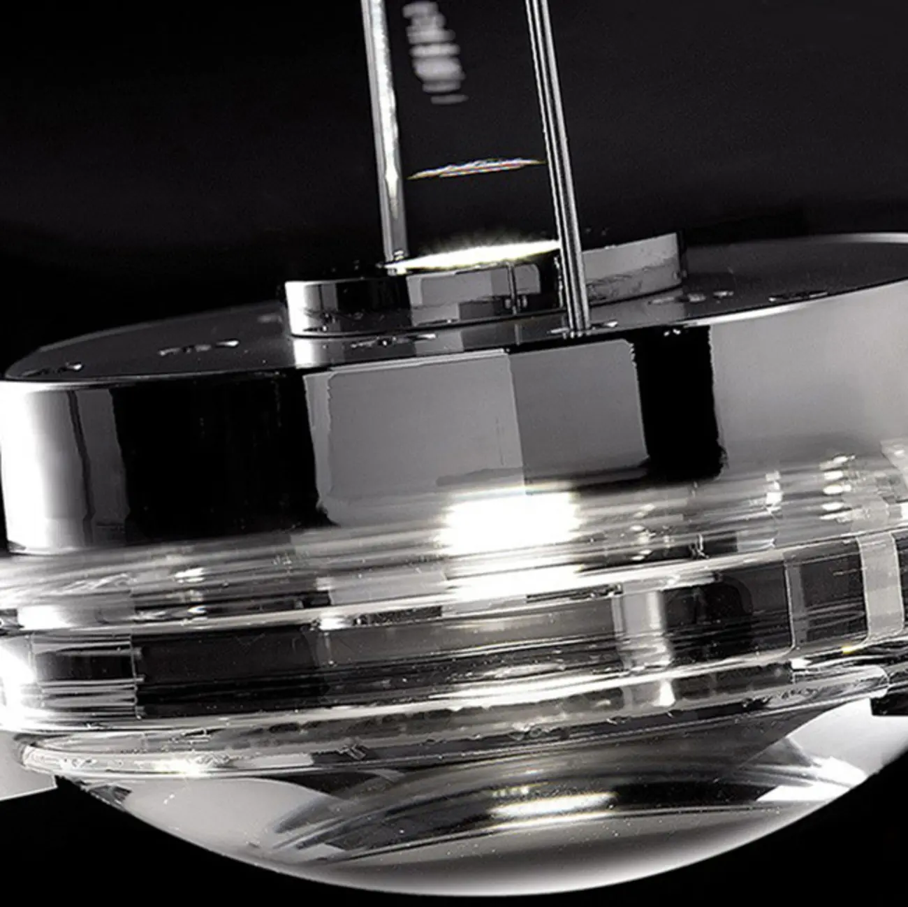 Modern Smoky Glass Sky Fall Pendant Lamp for Living Room Image - 10 | homeyfad